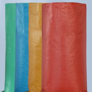 High Quality Yellow PP Woven OPP Bags Food Grade Heat Seal Custom Packaging for Feed Rice Flour Grain