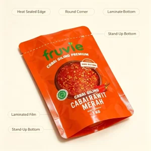 High Temperature Food Grade Laminated Plastic Stand Pouches Sushi Moisture Proof Gravure Printing Custom Colors Cooking Bags