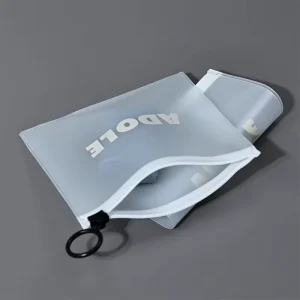 High grade Recycled Mini PVC Zipper Bag Matte Frosted Self Sealing Strong PVC Zip Lock Plastic Bags for Jewelry Packaging
