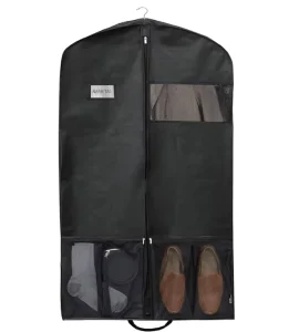 Home Storage Non Woven Clothes Dust Jacket Tote Style Cover Protector Zipper Closure for Garment Suit Dress Coat Travel Jacket