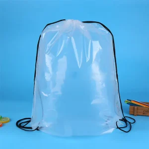 Hot Sealing Promotional Drawstring Plastic Bag Drawstring Clothing Store Plastic Bag