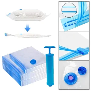 Household PE Square Vacuum Compression Storage Bag 80x60cm Eco-Friendly for Clothes