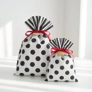 Huadefeng Custom Printed Plastic Gift Bag Die Cut LDPE Non Woven Fashion Bag
