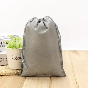 Huimei Non Woven Drawstring Bag Shopping Dust Bag For Clothes Laminated Custom Cotton Envelope Drawstring Pouch Dust Shoes Bags
