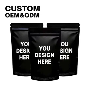 In Stock Custom Printed 100g Packaging Stand up Pouch Bags Zipper Resealable Top Food Grade Mylar BOPP Pet Food Use