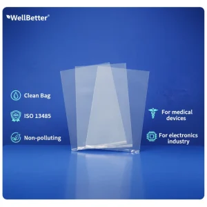 In Stock Dust Free Transparent PE Plastic Bag