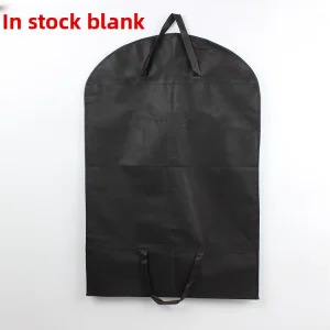 In stock Non woven Suit Bag Dust Cover Garment Hanger Formal Wear Wedding Dress Bag Large Clothing Storage Suit Cover
