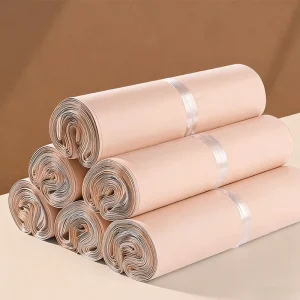 Industrial Apparel Eco Friendly Thickened Lotus Pink Self Sealing Waterproof Mailing Bag Customizable Size Color
