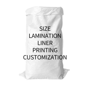Industrial Grade WOVEN BAG PP with Anti-Corrosion Layer pp Woven Sacks for Non-Toxic Chemical Packing Plants