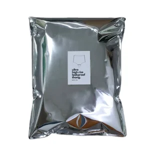 Instock Garment Packaging Silver Metallic Mailing Bag Custom Brand Printing Plastic 10*13 Inches Clothing Packaging Polymailer