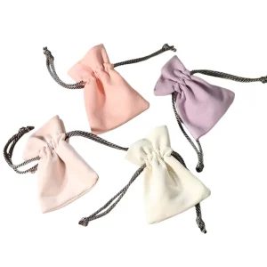 Jewelry Packaging Bag Velvet Drawstring Gift Bag for Jewelry Necklace Bracelet and Bangle