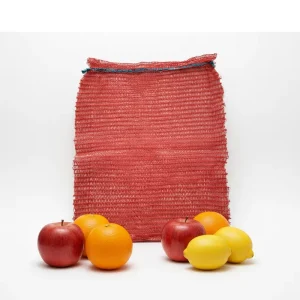 Kaixin 50x80cm HDPE Recyclable Mesh Bag with Drawstring for Vegetables and Fruits Made in Jiangsu