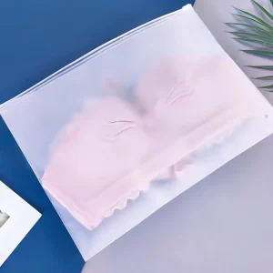 Kalee Custom Plastic Pouch Logo Printing Poly 9×12″ PE Zipper Bag Plastic Bag Biodegradable Clear Dust Bags for Clothing