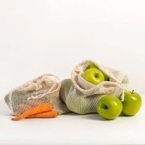 Keeper Bag Reusable Cotton Fresh Vegetable Net Packaging Pillow Bag Drawstring Ecobags Recyclable Shopping Household Products