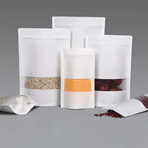 Kraft Paper Packaging Bags with Custom Logo, Eco Friendly Biodegradable for Gift and Retail Use