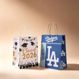 Kraft Paper Shopping Gift Fast Food and Takeaway Packaging Bags with Handles