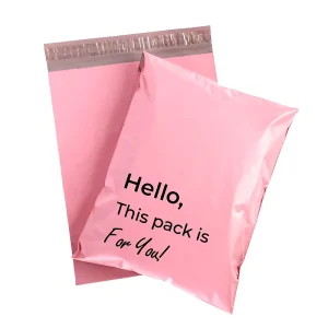 LDPE Pink Packing Shipping Bag Poly Mailer Custom Color Logo Mailing Bags for Clothing