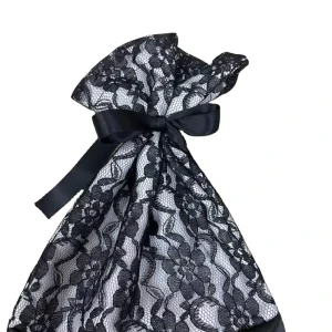 Lace Cotton Bags With Drawstring Gift Bags Jewelry Pouch Bag with Laces Customized