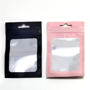 Laminated Plastic Bags Plastic Zipper Bag with Logo Packaging Bags for Accessories Cosmetic Tools