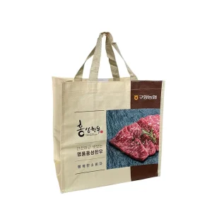 Laminated Printing CMYK Printing Surface Handing Normal Woven PP Bags in Box Bag Packaging for Supermarket