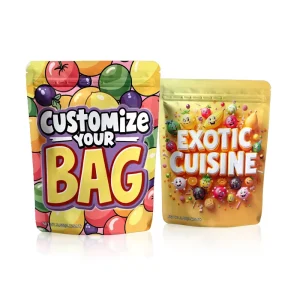Laminated Stand up Chocolate Packaging Bags Resealable Foil Ziplock Pouches Mylar 3.5g Bags for Dried Fruit OEM ODM