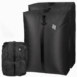 Large Capacity Airtight Vacuum Compression Waterproof Nylon TPU Clothing Organizer Shoes Travel Storage Bag 16L 17L