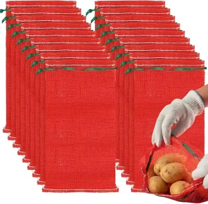 Large Capacity Empty Disposable Fresh Fruit Vegetable Mesh Sacks