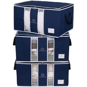Large Capacity Moving Luggage Packing Organizer Non woven Clothes Quilt Storage Bag