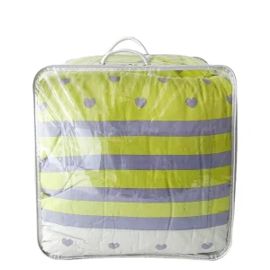 Large Capacity Multi Function Storage PVC Quilt Bedding Bag Valve Pillow Other Household Custom Transparent Splicing Lanyard