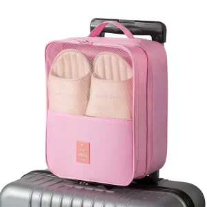 Large Capacity Waterproof Nylon Oxford Shoe Dust Bag Travel Zipper Shoe Organizer Bag