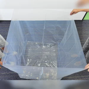 Large and Small PE square Bottom Transparent Plastic Inner Bag Dustproof Packaging Bag