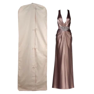 Long Cover Garment Bag Wedding Dresses Protectors Gown Garment Bags Luxury Dress Cover With Custom Printed Logo