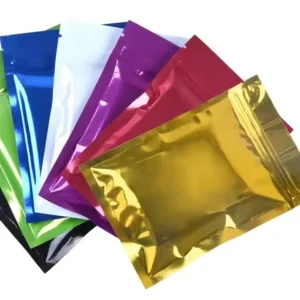 Low MOQ Laminated Plastic Colorful Aluminum Foil 3 Sides Sealing Bags Water-proof & Food Grade Bag Pack in Nuts