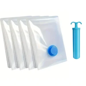 Luggage Space Pack Saver Sealer Compression Vacuum Plastic PA PE Storage Bags for Travel