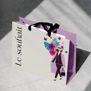 Luxury Cardboard Shopping Bags Custom Fashion Women’s Dress Candle Bags Unique Design