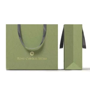 Luxury Custom Printed logo Paper Bags Grocery Packaging Bags Boutique Recyclable Gift Bag With Ribbon Rope