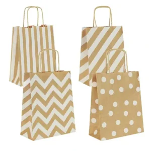 Luxury Custom logo Branded Packaging Recyclable Clothing Shopping Light Blue Kraft Paper Bag With Your Own Logo