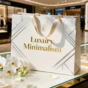 Luxury Ecofriendly Shopping Packaging Printing Custom Paper Bag with Handle