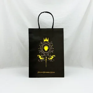 Luxury Gift Printed Handle Paper Bag Recyclable Retail Clothing Brand Logo Custom Shopping Packaging Bags
