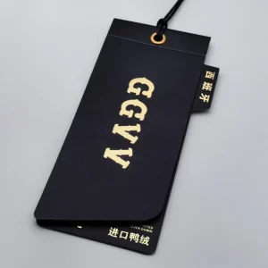 Luxury Hang Tags Custom Printed Logo Clothing Labels Paper Material Eco Friendly Packaging for Bags and Shoes