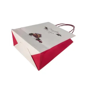 Luxury Printed Handles Logo Eco Friendly Reusable Durable Kraft Paper Small Bag for Dresses Art Tote Packaging