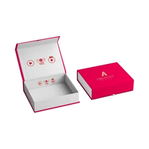 Luxury Rigid Paper Folding Flat Magnetic Foldable Clothing Scarves Bridesmaid Dress Gift Box Packaging with Ribbon