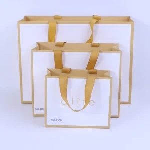 Manufacture Custom Printed Clothing Packaging Retail Gift Durable Reusable Shopping Jewellery Paper Bag for Small Business