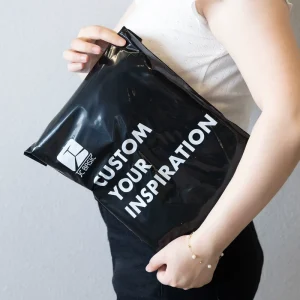 Manufacturer Black Durable Poly Mailer Custom Recyclable Shipping Bags Self sealing Courier Bag with Logo Printed