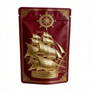 Matte Aluminum Foil Stand up Pouch Custom Printed Smell Proof Zip Lock Bag