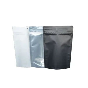 Matte Black Gravure Printed Zipper Top Stand up Pouches Custom Aluminum Foil Moisture Proof PE Packaging Pet Food