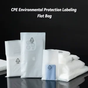 Matte CPE 0.06mm Thick Eco Friendly Anti Scratch Flat Packaging Bags with Custom Sizes for Electronics & Accessories