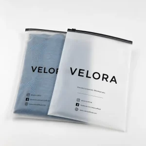 Matte PE Resealable Zipper Packaging Bags Custom Logo Durable Poly Bags for Clothing Socks and Online Retail