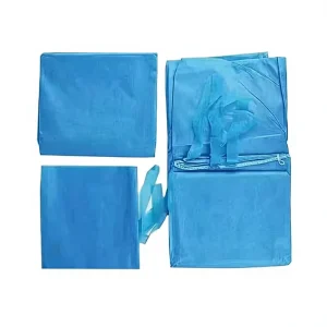 Medical Bedding Set (Pillowcase + Quilt Cover + Bed Sheet) Non-woven Three-piece Sterile Far Infrared Disinfecting 1.5m Bed Size