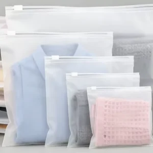 Multi Size Transparent Clothing Resealable Bag Sealed Moisture Proof Storage Bag Home Wardrobe Organizer Storage Bag